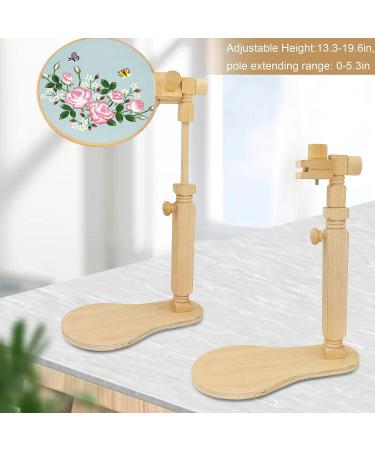 Adjustable Embroidery Hoop Stand | Hands-Free Cross Stitch Holder | Easy-to-Use Embroidery Tool for Needlework and Crafts | 13.3-19.6inch Height - Buy Online on GoSupps.com