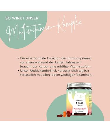 Delicious Sugar-Free Multivitamin Gummy Bears for Immune Support - A-Z Immune Complex (90 Pieces) - Bears with Benefits - Buy Online on GoSupps.com