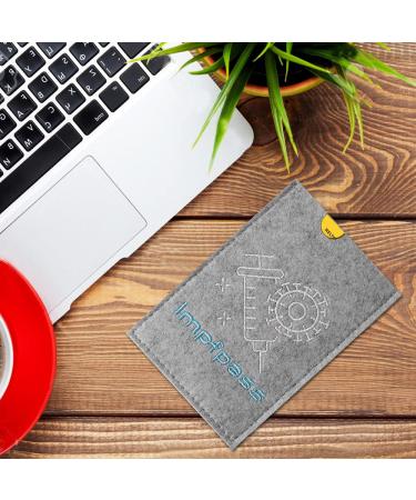 Gray Vaccination Pass Case - Protective Cover for Adults Babies & Kids | Gadom Shell Vaccination Card Holder (12 x 16.5cm) - 2021 Edition - Buy Online on GoSupps.com