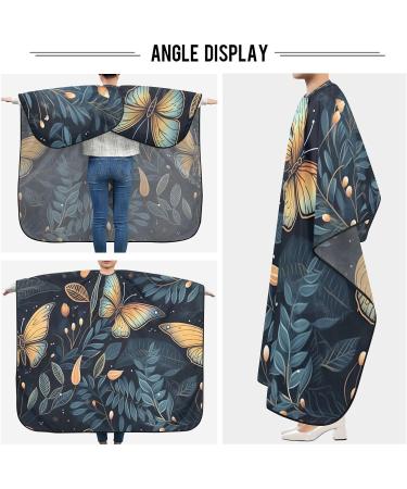 Kigai Butterfly Leaf Barber Cape - Professional Waterproof Hair Cutting Cape for Men & Women with Adjustable Snap Closure | Salon Essential - Buy Online on GoSupps.com