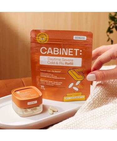 Severe Cold and Flu Medicine for Adults | DayQuil Severe Cold and Flu Alternative | Refillable Pouch, 30 Caplets - Buy Online on GoSupps.com