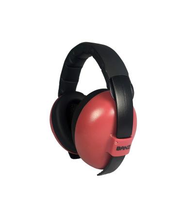BANZ Earmuffs Infant Hearing Protection  Ages 0-2 Years (Maroon)