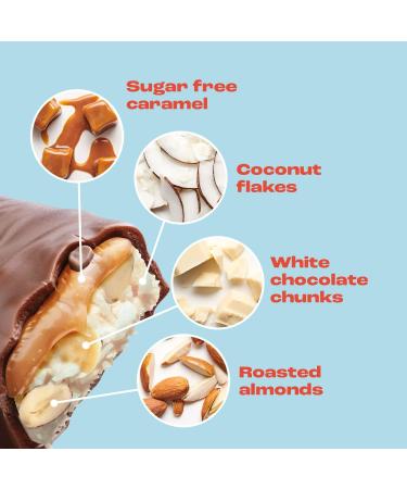 Ahead ACHIEVE Keto Chocolate Bars 18x35g Coconut Almond | Low Carb, Sugar Free, 100% Natural with MCT-Fats | Keto & Healthy Snacks 18 Count - Buy Online on GoSupps.com