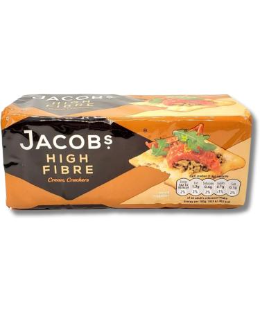 Jacobs Crackers Biscuits Multipack - Jacob's Cream Crackers High Fibre 200g Pack of 4 Bundled By The Great British Kitchen | Crackers for Cheese - Buy Online on GoSupps.com