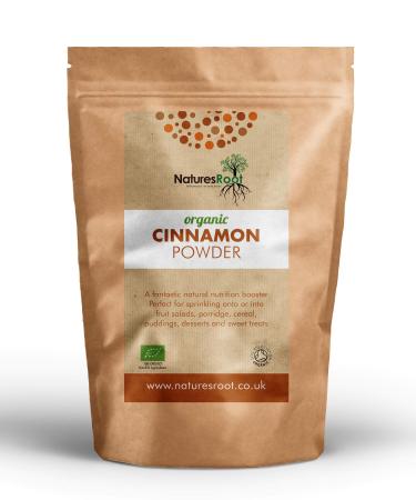 Nature s Root Organic Cinnamon Powder - 125g Resealable Pouch Non-GMO Rich in Antioxidants Natural Anti-Inflammatory Nutritionally Beneficial Soil Association Certified - 1 Pack 125 g (Pack of 1)