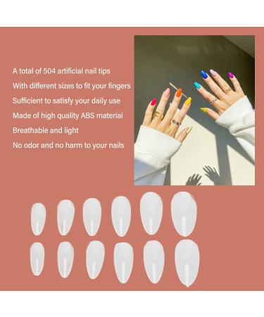 Artificial False Nail Tips Various Sizes Breathable Easy Coloring False Nail Tips Set for DIY Nail Art (06#) - Buy Online on GoSupps.com