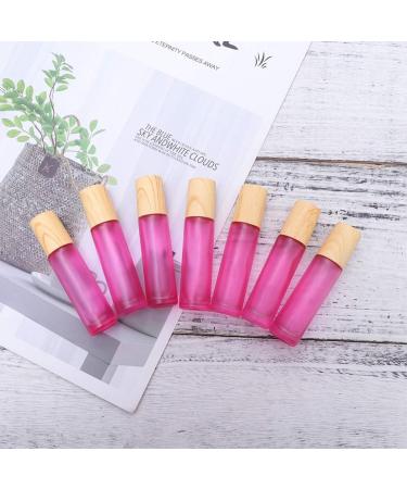 10pcs 10ml Glass Essential Oil Roller Bottles with Stainless Steel Balls and Wooden Lids - Perfect for Aromatherapy | International Shipping Available - Buy Online on GoSupps.com