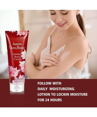 Organic Travel-Size Moisturizing Gift Set with Japanese Cherry Blossom for Men and Women - Includes Shower Gel, Body Cream, Hand Cream - 8 FL OZ (3 sets) - Buy Online on GoSupps.com