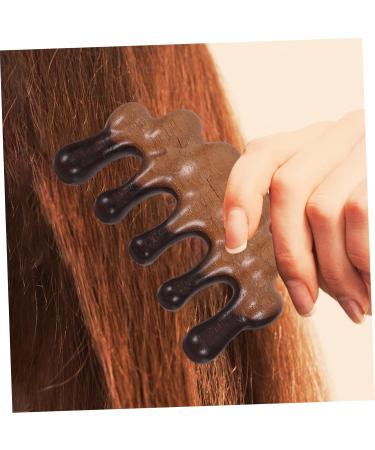 Wooden Massage Comb for Scalp - Wide Tooth Hair Comb for Relaxation & Wellness | Healeved | 10.00x5.50x2.00cm - Buy Online on GoSupps.com