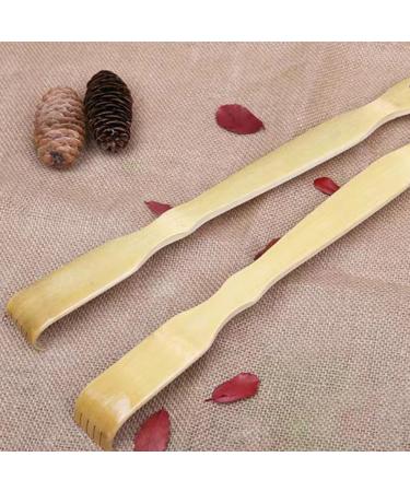 Premium Bamboo Back Scratcher & Massager with 2 Rollers for Neck Legs & Feet - International Shipping Available - Buy Online on GoSupps.com