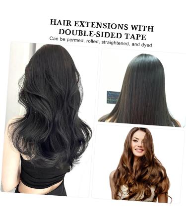 Minkissy 55 cm Tape in Hair Extensions Invisible Double-Sided Tape Natural Hair Extensions Straight Seamless Skin Weft Tape Hair Extensions - Buy Online on GoSupps.com