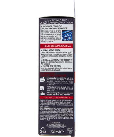 L'Or al Paris LOr al Paris Night Serum Revitalift Laser X3 antiwrinkle effect with pure retinol 30 ml - Buy Online on GoSupps.com