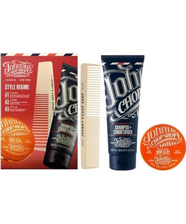 Johnny ChopShop Style Regime - Shampoo Clay & Comb Edit 3 PCS set - Buy Online on GoSupps.com
