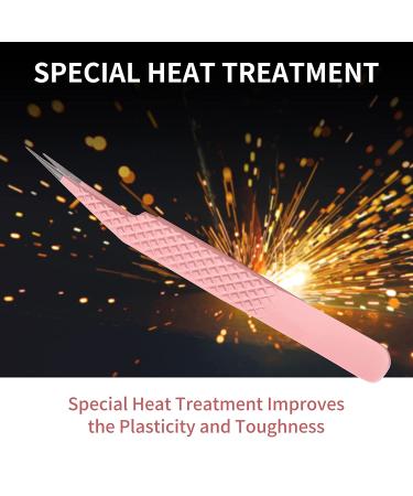 Professional False Eyelash Extension Tweezers Straight and Curved High-Quality Lash Extension Tools for Lash Fan Isolation Smooth Stainless Steel Grip By Wendy lashes. tweezers-1 - Buy Online on GoSupps.com