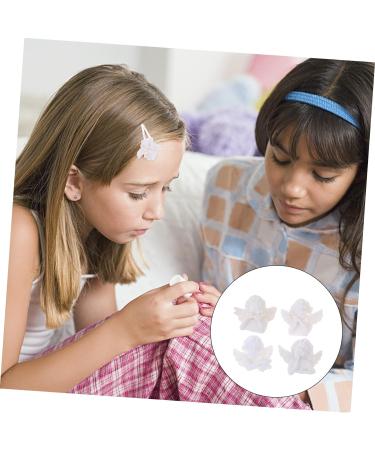 LIFKICH 60pcs Angel Resin Accessories DIY Hairpin Charm Ornaments for Kids Flatback Kawaii Cabochons Flat Back 3X2.5cm White - Buy Online on GoSupps.com