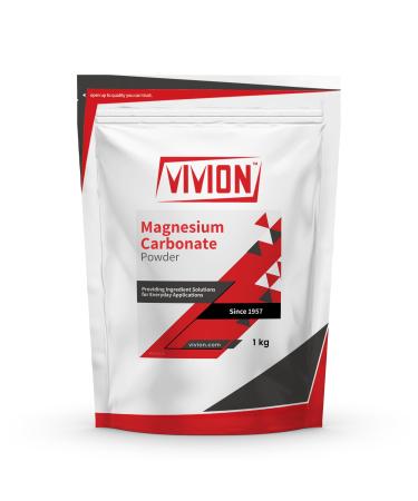 Magnesium Carbonate Light Powder USP - 1 kg (2.2 lb) - Hydromagnesite Mag Powder Tablet and Capsule Diluent Carrier Excipient