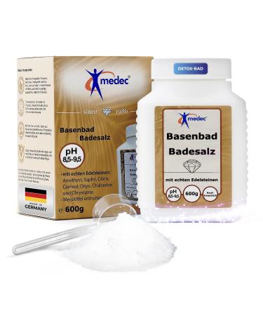 Medec Basic Bath Salts with real gemstones 600g food grade | basic bath salt | detox and cleansing