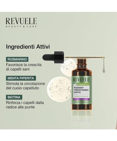 REVUELE Huile Capillaire Fortifiante au Romarin Nourrit Revitalise et Renforce Racines et Longueurs Pr vention Chute Brillance Naturelle 150 ml - Buy Online on GoSupps.com
