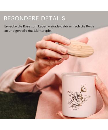 Love Scented Candle - Vegan Rose Quartz Soy Wax Candle (220g) | Romantic Pink Champagne Scents - International Shipping Available - Buy Online on GoSupps.com