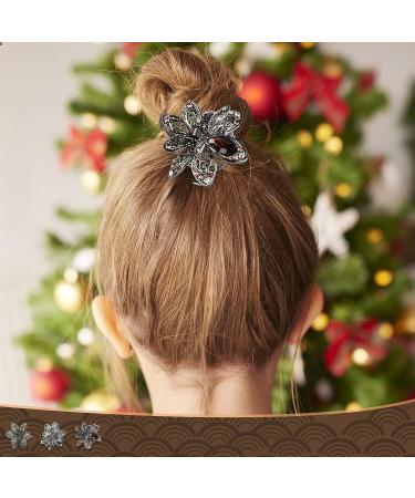 WSERE Set of 3 Mini Rhinestone Hair Jaw Clips for Women Girls - Non Slip Exquisite Claw Clip - Easy to Match - Multicolor - Pack of 3 - Buy Online on GoSupps.com