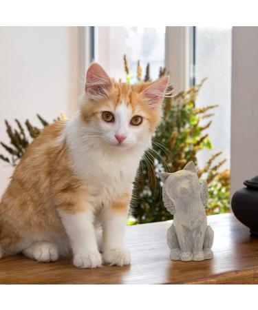 Cat Angel Memorial Figurine - Sympathy Gift for Cat Lovers - Remembering a Beloved Feline Companion - Hand-Painted Sculpted Figure - Natural Love My Cat (Gray) - Buy Online on GoSupps.com