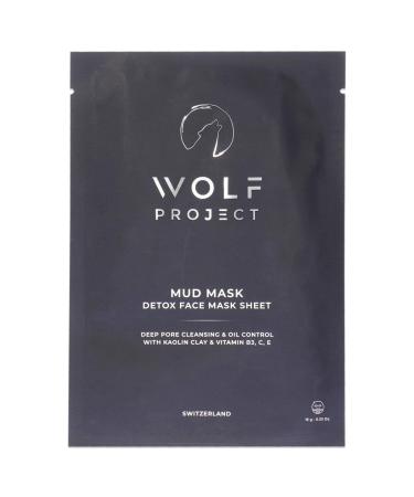 Wolf Project Korean Face Mask - Gentle Mud Mask with Pore Minimizer Serum Vitamin B3 Vitamin C Vitamin E Oil Control. Deep Facial Cleansing For All Skin Types and Acne Prone Skin 5 Pack Full Mud Masks 5 Count (Pack ... - Buy Online on GoSupps.com