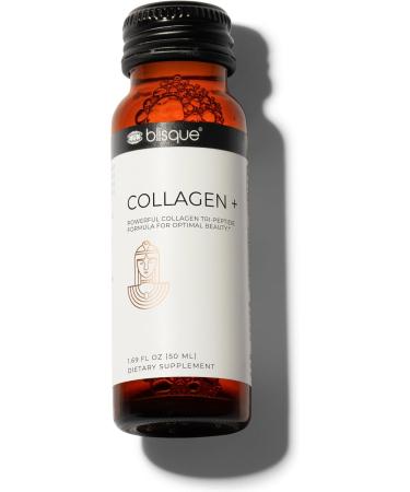 Blisque - Liquid Collagen Tri-Peptide Complex | with Biotin and Hyaluronic Acid | for Hair Skin and Nails | 30 Bottles | 30-Day Supply - Buy Online on GoSupps.com