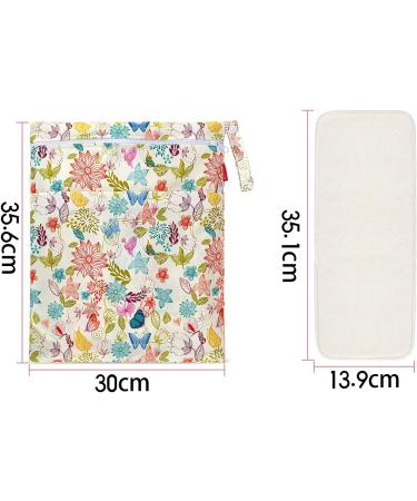 Damero 5 Layer Bamboo Fiber Diaper Inserts - 12 Reusable Baby Diapers + Wetbag | Eco-Friendly 13-Piece Set - Buy Online on GoSupps.com