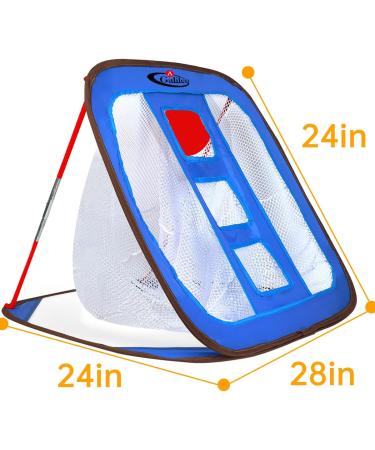 Gagalileo Pop Up Golf Chipping Net - Collapsible 24x28 Target with 12 Foam Balls (Noble Blue) - Buy Online on GoSupps.com