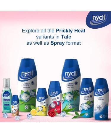 Nycil Germ Expert Prickly Heat Powder 150gm+50gm Assorted Fragrances (Cool Gulabjal) - Buy Online on GoSupps.com