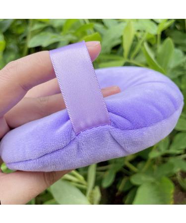 Purple Powder Puff for Loose Powder | Super Large Ultra-Soft Fluffy Makeup Applicator Perfect for Body & Face - Buy Online on GoSupps.com