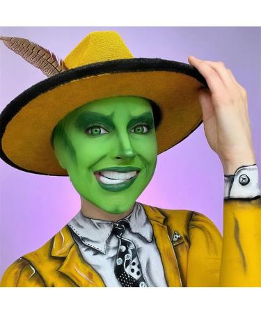 Mysense Green Face & Body Paint - Water Activated Makeup for Cosplay Festivals & Halloween - 20g - Te Fiti Gamora Grinch & More - Buy Online on GoSupps.com