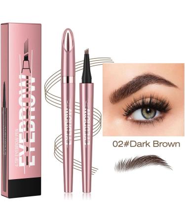 Eyebrow Pen Eye Brow Pencils for Women with 4-Fork-Tip Create Natural Hair-Like Brows Microblading Eyebrow Pen (02) - Buy Online on GoSupps.com
