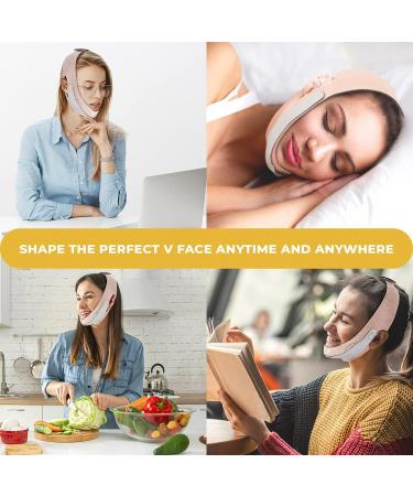 Face Slimming Strap for Women & Men - Tighten and Sculpt Lower Jaw Support - V Line Face Jaw and Chin Support Strap Breathable Material With Packaging - Buy Online on GoSupps.com