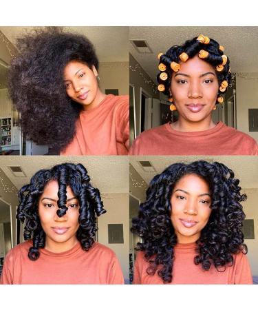 60pcs Orange Perm Rods for Natural Hair - Non-Slip Cold Wave Rods for Women - Hair Curlers DIY Hairdressing Tools - 0.87 Inch Hair Rollers - Buy Online on GoSupps.com