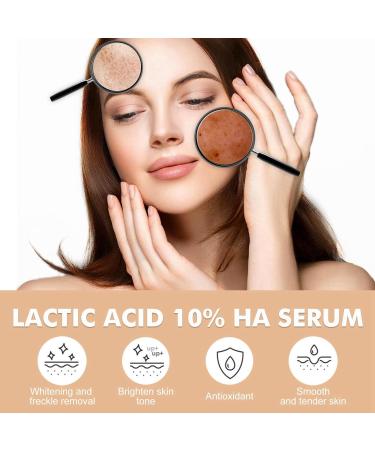 10% Lactic Acid Serum + Hyaluronic Acid Serum Vitamin C Serum Lactic Acid 10% Serum Anti Aging Serum Lactic Acid Pore Minimizer Serum Hyaluronic Acid Moisturiser Hydrating Serum for All Skin Types - Buy Online on GoSupps.com