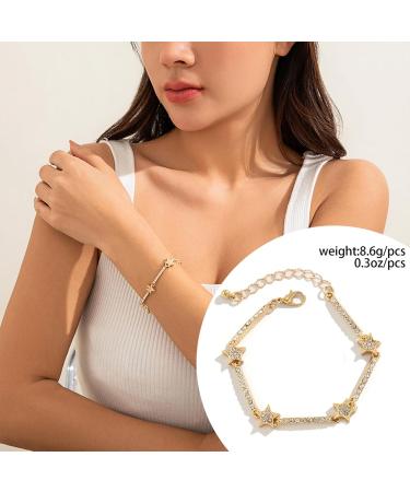 OralGos Fashion Star Pendant Bracelet | Elegant Charm Bracelet for Any Occasion | International Shipping Available - Buy Online on GoSupps.com