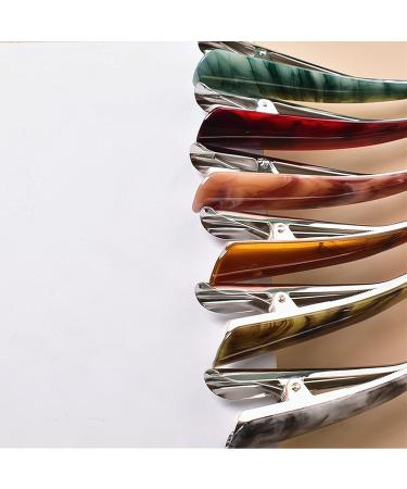 Livekiy 6Pcs 5.5 inch Non-Slip Duckbill Metal Hair Clips for Women - Durable Alligator Clips for Styling Thick and Thin Hair - Buy Online on GoSupps.com