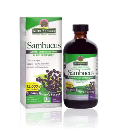 Nature's Answer Sambucus Black Elderberry 12000 mg 8 fl oz (240 ml)