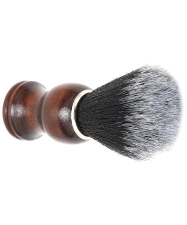 Mens Shaving Brush with Wooden Handle - Premium Barber Brush for Beard & Hair Grooming - Buy Online on GoSupps.com