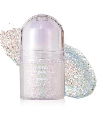 Astralong Roll-on Glitter Gel Body Face and Hair Waterproof and Long Lasting Glitter Makeup Holographic Gel with Shiny Flakes Perfect for Festivals Parties and Carnival