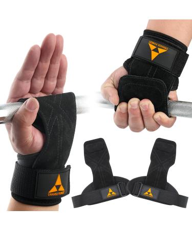 Orange Forest weightlift manure loop with durable double-layer leather weight lifting with neoprene wrist loop for cross lifting powerlifting and pull-up gym handles for men and women (couple) black - Buy Online on GoSupps.com