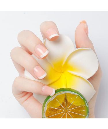 240-Piece Summer French False Toenails Set | Full Cover Natural Design | Pink Artificial Toe Nail Tips for Women - Buy Online on GoSupps.com