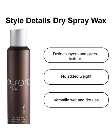 Eufora Style Details Dry Spray Wax 4.4 oz - Flexible Hold for Textured Styles - Buy Online on GoSupps.com
