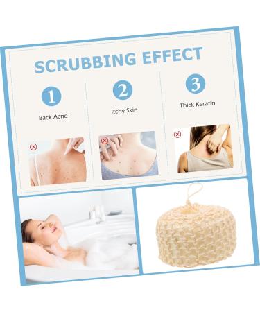 2pcs Sisal Sponge Ball Exfoliator - Shower Bubbles & Body Scrubbers for Glowing Skin - Buy Online on GoSupps.com