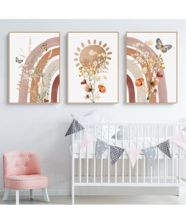 Herfair 3er Set Kinderzimmer Deko Rainbow Sunflower & Butterfly Poster Bilder | M dchenzimmer Dekoration (30x40cm) - Buy Online on GoSupps.com