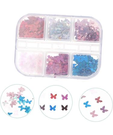 Healeved Nail Decorations 20 Boxes Nail Butterfly Sequins Flatback Rhinestones Nail Rhinestone Butterflies Nails Nail Glitter Flakes Butterflies Nail Decal Hair Glitter Nail Decals Pvc - Buy Online on GoSupps.com