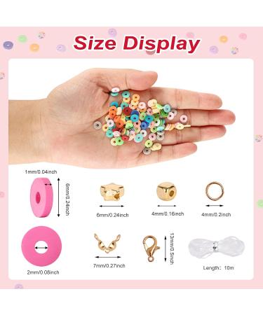 QUEFE 4800pcs Clay Beads for Bracelet Making Kit - 48 Colors Polymer Clay Beads for Jewelry Making - Heishi Beads for Girls 8-12 - Preppy Gift Pack - Buy Online on GoSupps.com