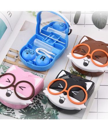 Vansza 4-Piece Squirrel Contact Lens Container Set | Cute Portable Organizers | Animal-Cartoons Eye Contact Storage Box for Travelers - Buy Online on GoSupps.com