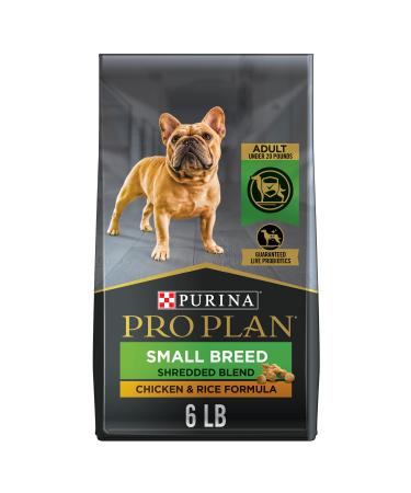 Purina Pro Plan Small Breed Shredded Formula Adult Dry Dog Food (Packaging May Vary) Small Breed Chicken & Rice Shredded Blend 6 lb. Bag